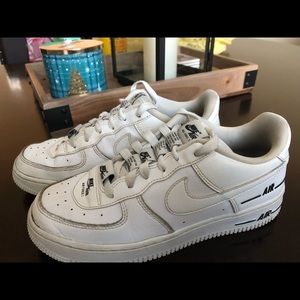 Nike Air force 1 with black detailing